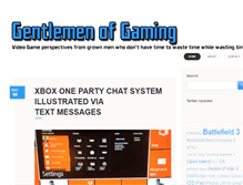 Tablet Screenshot of gentlemenofgaming.com